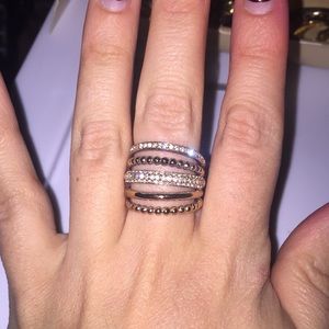 Swarovski Rose gold ring